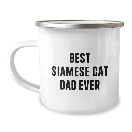 Siamese Cat Dad Ever Funny Camping Mug Gifts from Men to Siamese Cat Lovers for Graduation - The Buy Boom