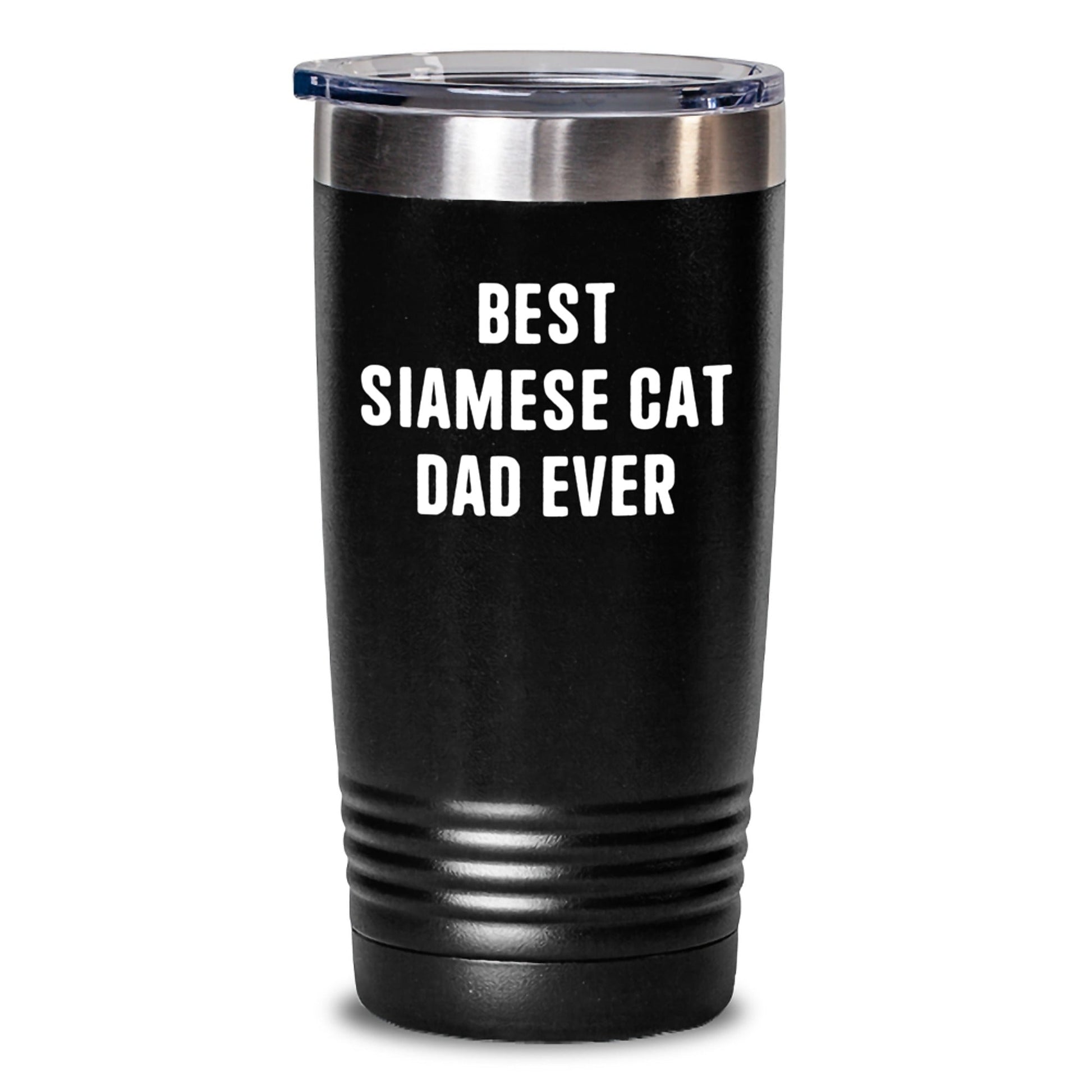 Siamese Cat Dad Gifts, Funny Quote Tumbler for Men, 20oz or 30oz Stainless Steel Vacuum Insulated, Gifts from Friends for Best Siamese Cat Dad Ever - The Buy Boom