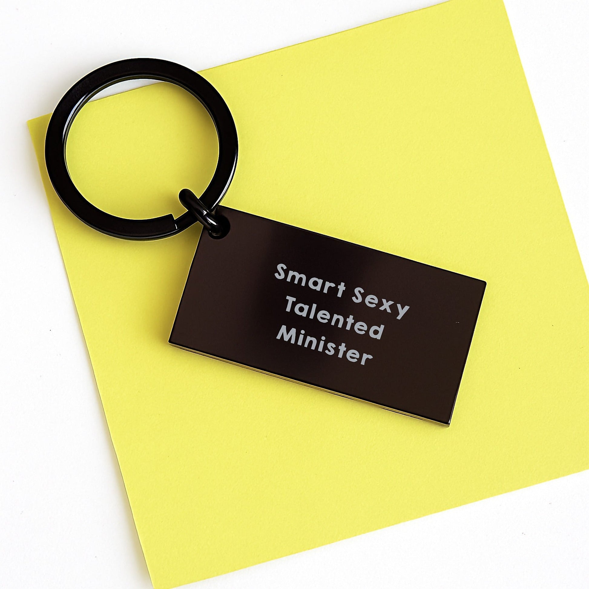 Smart Sexy Talented Minister Gifts from Friends, Inspirational Keychain for Minister, Graduation Unique Gifts - The Buy Boom