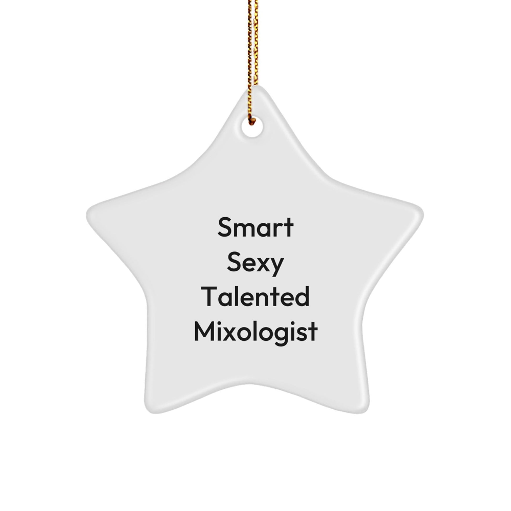 Smart Sexy Talented Mixologist Star Ornament Gift for Friends from Christmas - The Buy Boom