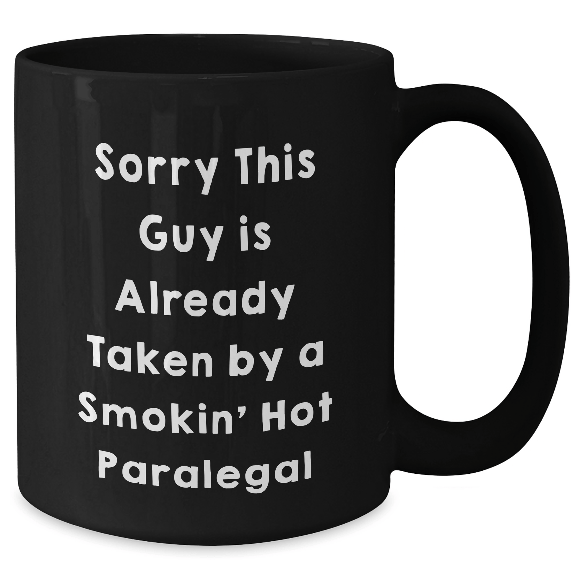 'Smokin' Hot Paralegal' Funny Black Coffee Mug Gifts from Family, Friends, or Coworkers for Paralegal Dads on Father's Day - The Buy Boom