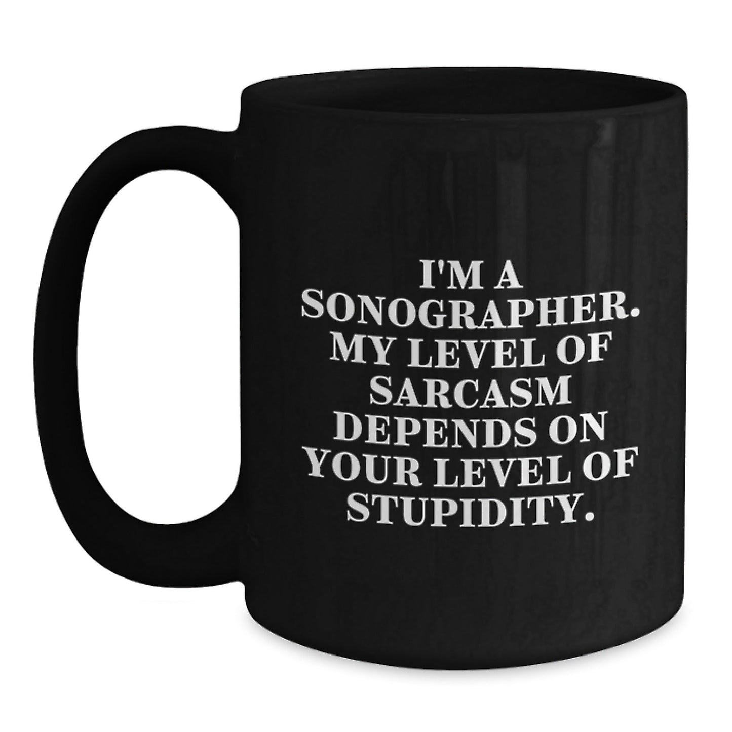Sonographer Humor Black Coffee Mugs Funny Christmas Unique Gifts for Sonographer Friends Family - The Buy Boom
