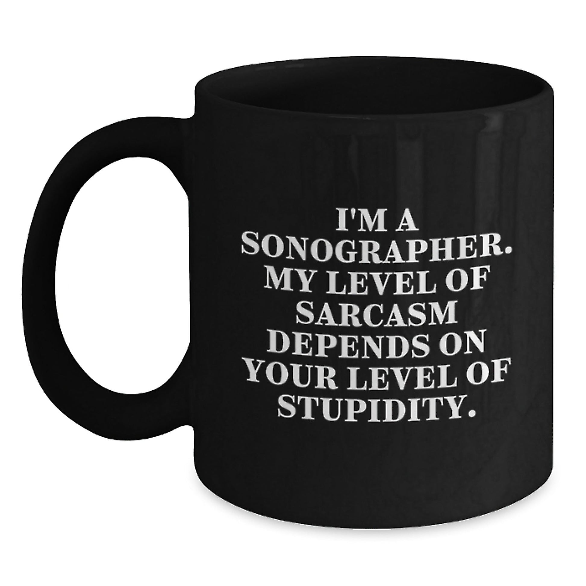 Sonographer Humor Black Coffee Mugs Funny Christmas Unique Gifts for Sonographer Friends Family - The Buy Boom