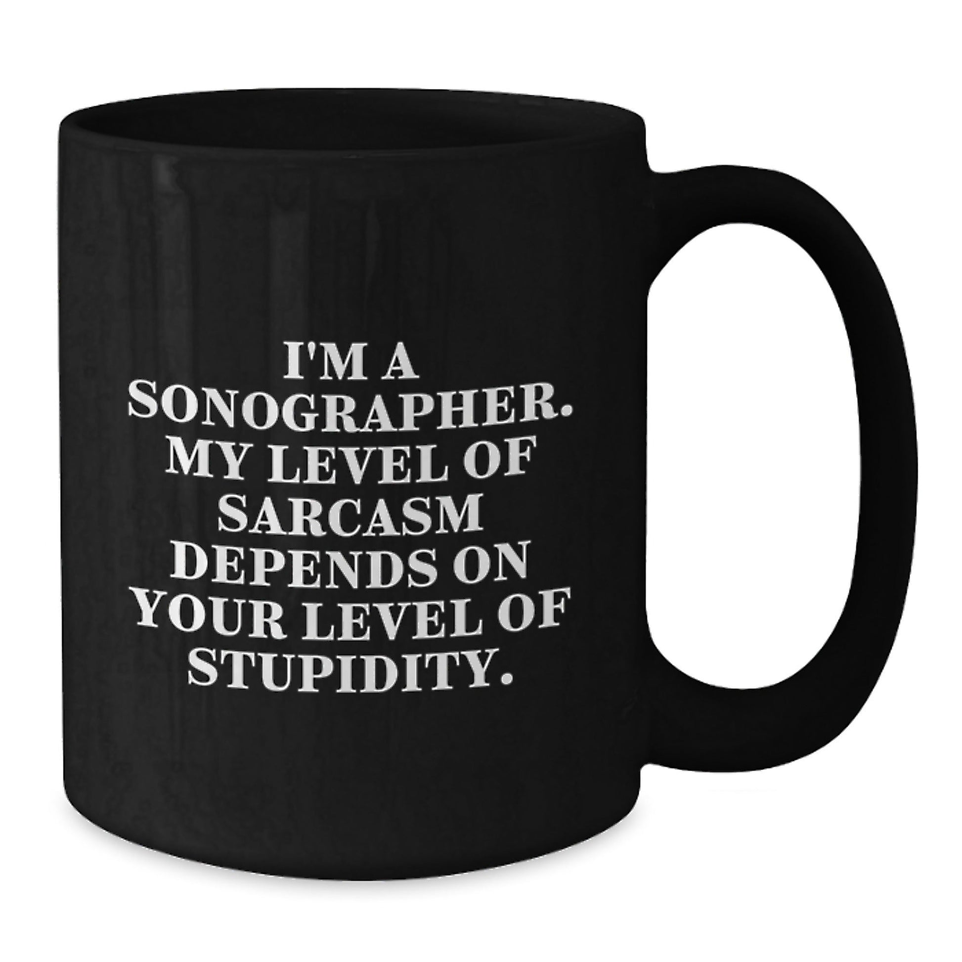 Sonographer Humor Black Coffee Mugs Funny Christmas Unique Gifts for Sonographer Friends Family - The Buy Boom