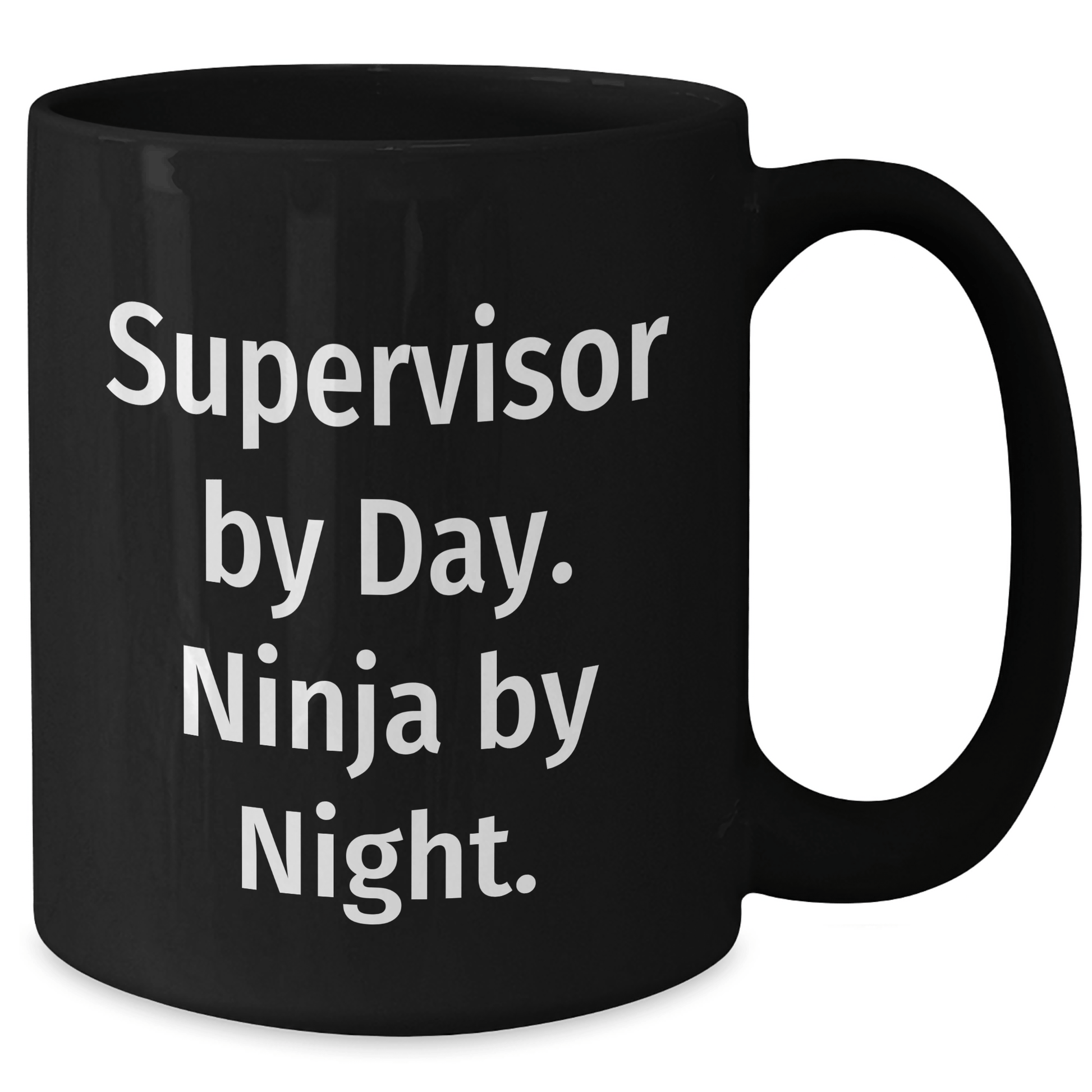 Supervisor Gifts from Friends, Funny Black Coffee Mug for Supervisor By Day, Ninja By Night, Father's Day Unique Gifts - The Buy Boom