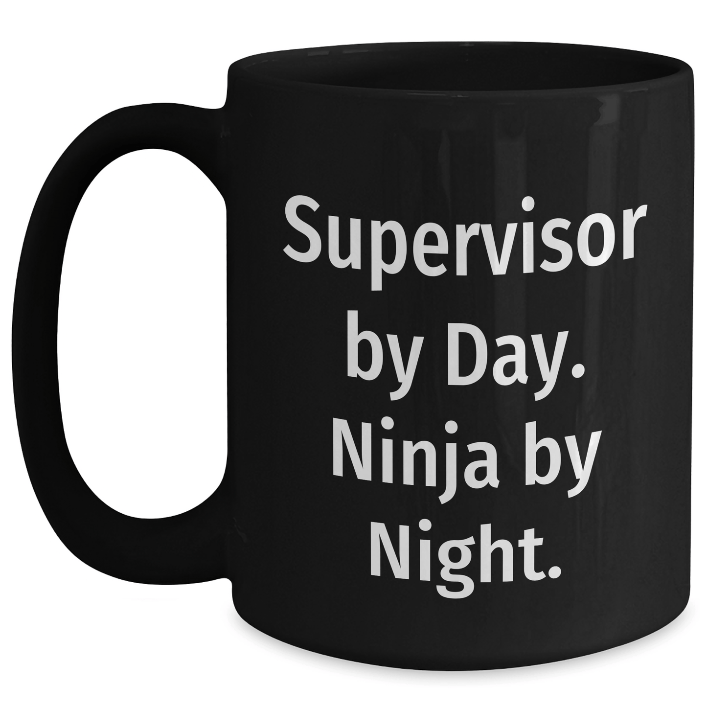 Supervisor Gifts from Friends, Funny Black Coffee Mug for Supervisor By Day, Ninja By Night, Father's Day Unique Gifts - The Buy Boom