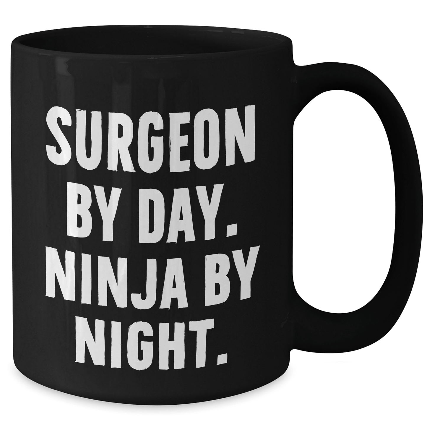 Surgeon Gifts by Day, Ninja Gifts by Night, Funny Black Coffee Mug for Surgeon Father's Day, Gifts from Men, Gifts for Surgeon - The Buy Boom