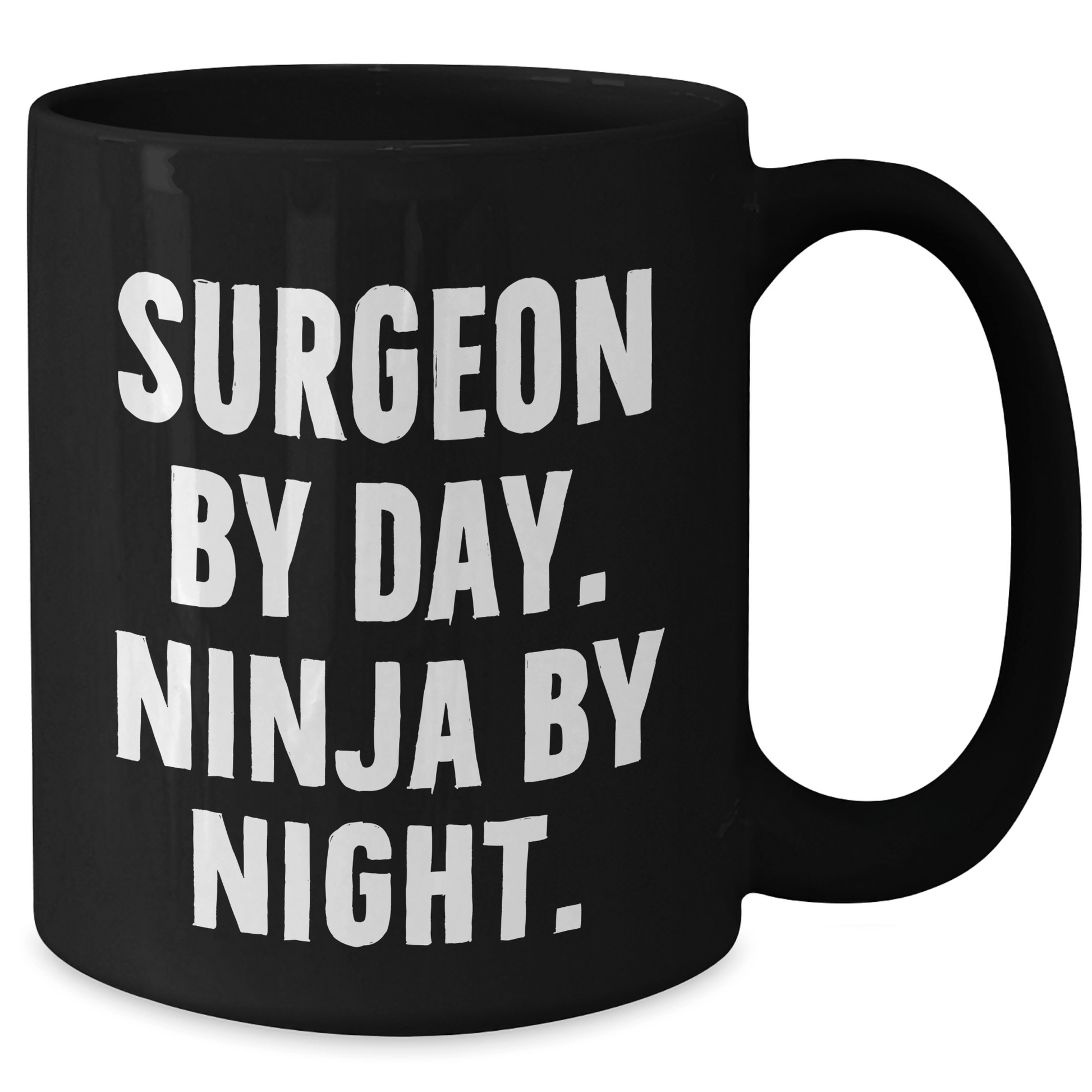 Surgeon Gifts by Day, Ninja Gifts by Night, Funny Black Coffee Mug for Surgeon Father's Day, Gifts from Men, Gifts for Surgeon - The Buy Boom
