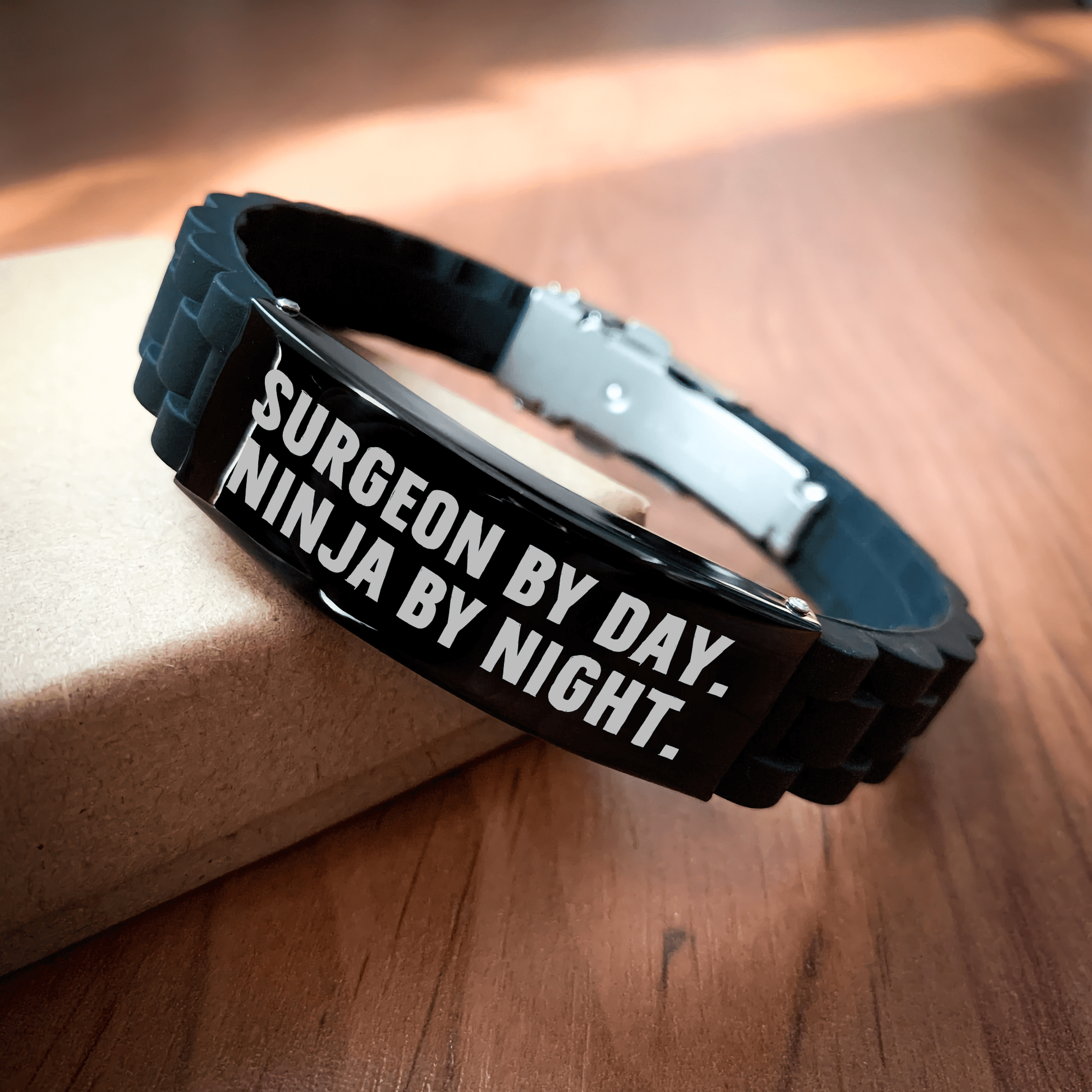 Surgeon Gifts from Men to Surgeon By Day. Ninja By Night. - Glide lock Clasp Bracelet for Father's Day Unique Gifts - The Buy Boom