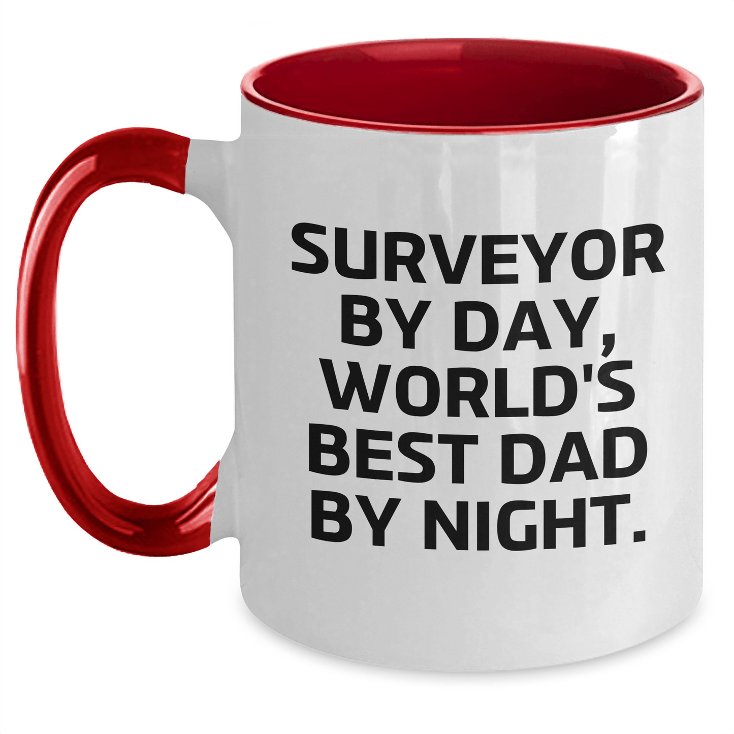 Surveyor Gifts, Funny Two Tone Coffee Mugs, Father's Day Unique Gifts from Men to Surveyor - The Buy Boom