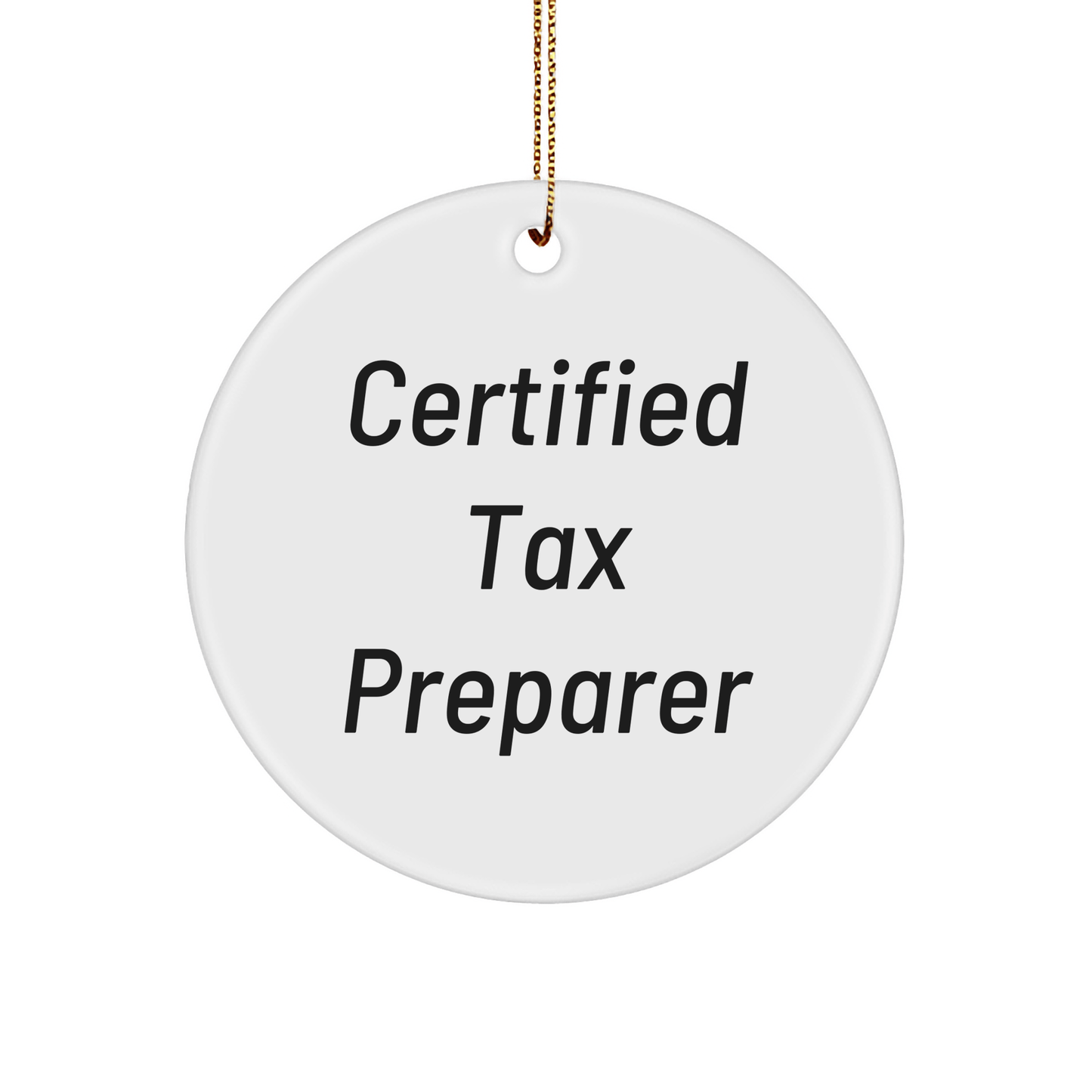 Tax Preparer Gifts from Friends, 'Keep Calm, It's Tax Season!' Circle Ornament for Christmas, Gifts for Tax Professionals - The Buy Boom