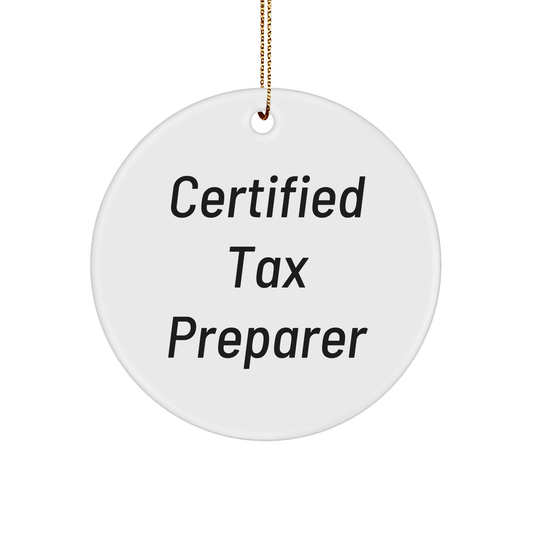 Tax Preparer Gifts from Friends, 'Keep Calm, It's Tax Season!' Circle Ornament for Christmas, Gifts for Tax Professionals - The Buy Boom