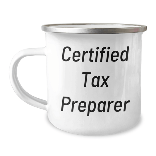 Tax Preparer Gifts from Men, Funny 'Certified Tax Preparer' Camping Mug for Father's Day - The Buy Boom