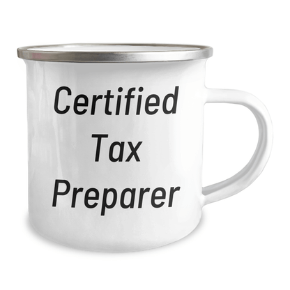 Tax Preparer Gifts from Men, Funny 'Certified Tax Preparer' Camping Mug for Father's Day - The Buy Boom