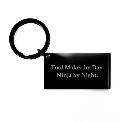 Tool Maker Gifts from Men, Unique Keychain for Tool Maker By Day. Ninja By Night. - Father's Day Unique Gifts - The Buy Boom