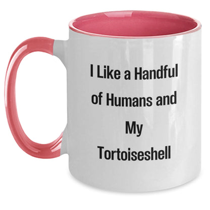 Tortoiseshell Cat Lovers Funny Mugs Gifts from Friends and Family for Birthday, 'I Like A Handful Of Humans And My Tortoiseshell' - The Buy Boom
