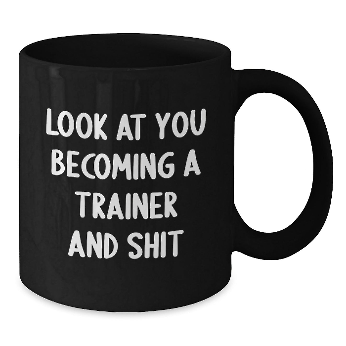 Trainer Gifts, Funny Inspirational Black Coffee Mug, Christmas Unique Presents for Trainer Enthusiasts, Gifts from Family to Trainer, Funny Trainer Quote, Trainer Mug for Men - The Buy Boom
