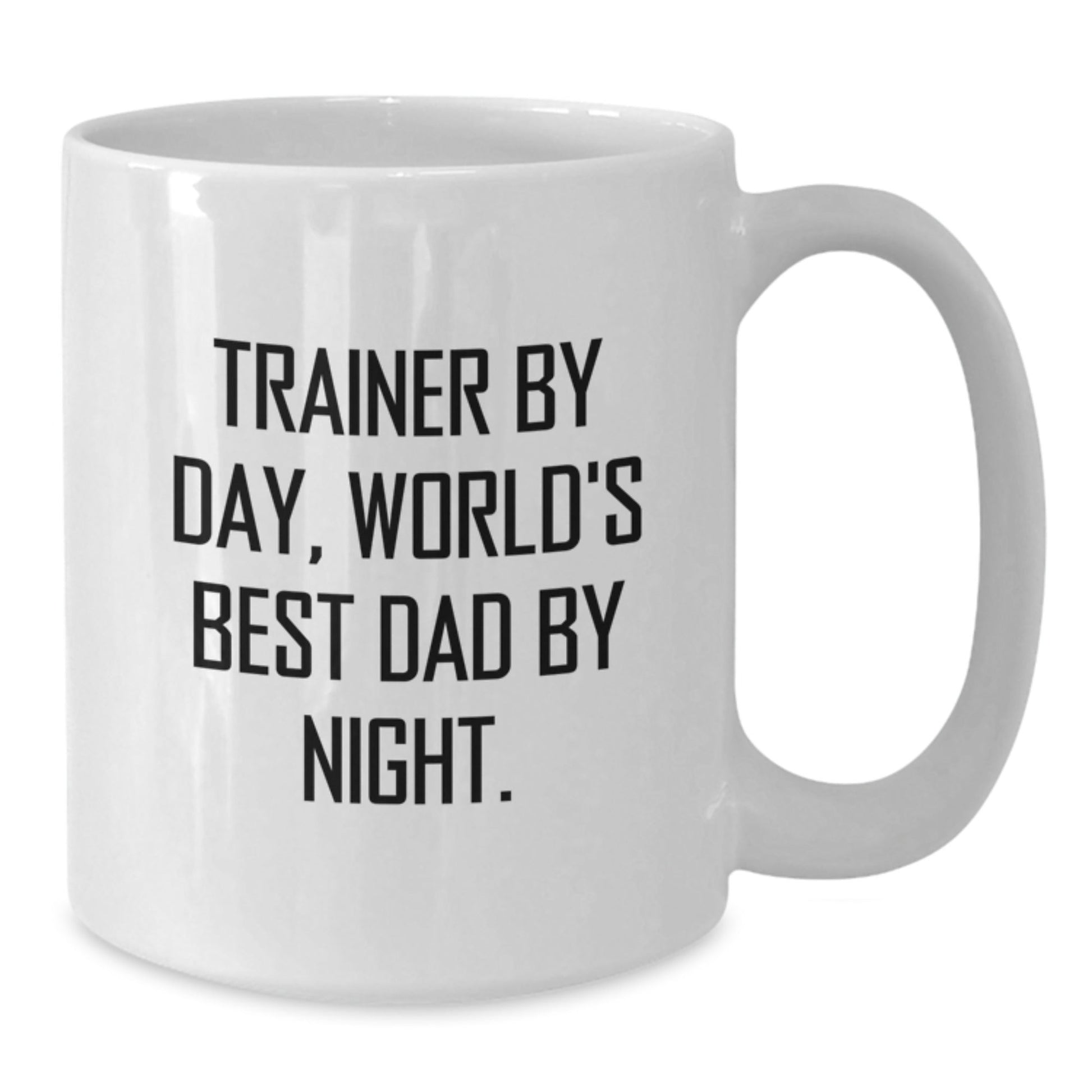 Trainer Gifts, Trainer By Day World's Best Dad By Night Funny White Coffee Mugs Gifts from Men, Gifts for Trainers, Trainer Birthday Unique Gifts - The Buy Boom