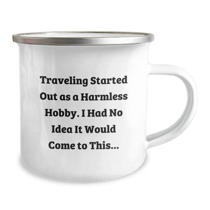 Traveling Adventures Gift for Him, Camping Mug with Funny Quote, Gifts from Mom to Son, Unique Graduation Celebration - The Buy Boom