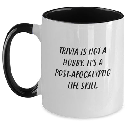 Trivia Gifts for Men and Women, Funny Quote Coffee Mug, Two Tone Design, Graduation Unique Gifts from Friends, Family, Coworkers - The Buy Boom
