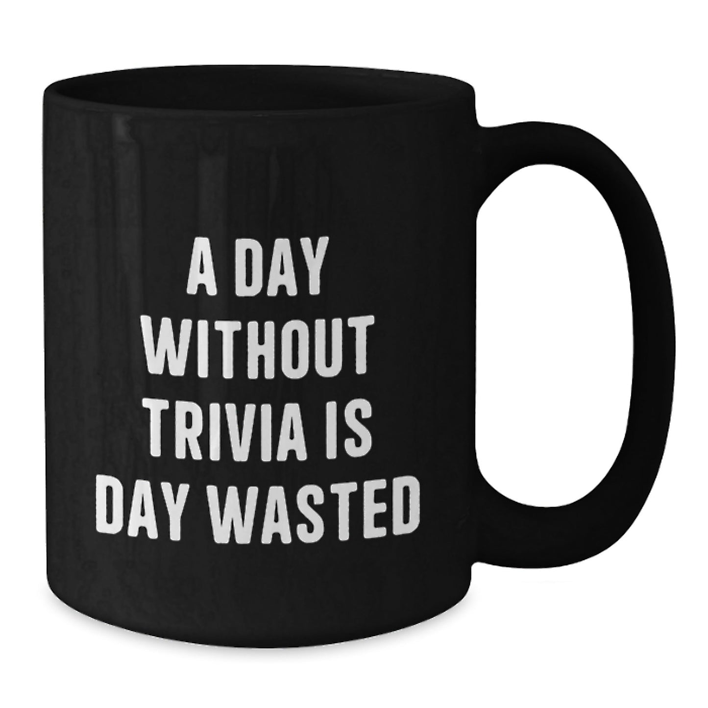 Trivia Lovers' Delight, Funny Gifts from Friends for Birthday, Black Coffee Mug - The Buy Boom