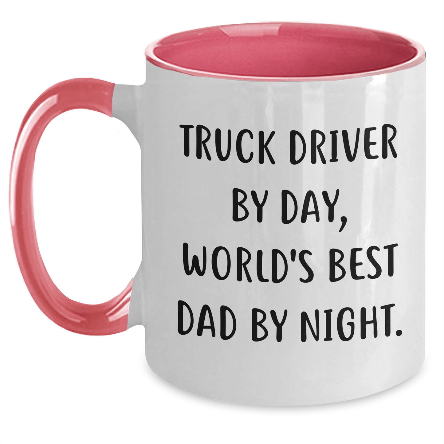 Truck Driver Humor Gifts from Friends, Unique Two Tone Coffee Mugs for Truck Driver Dad, Inspirational Quote, Father's Day Unique Gifts - The Buy Boom