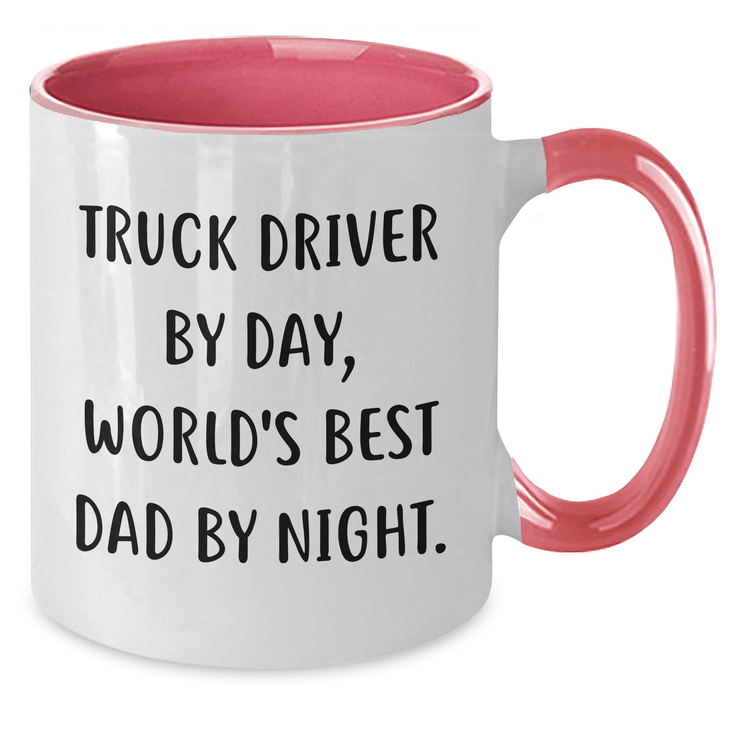 Truck Driver Humor Gifts from Friends, Unique Two Tone Coffee Mugs for Truck Driver Dad, Inspirational Quote, Father's Day Unique Gifts - The Buy Boom