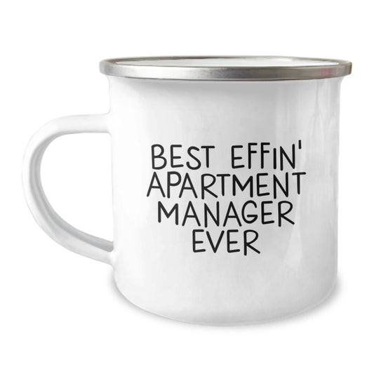 Unique Apartment Manager Gifts for Men, Funny 'Best Effin' Camping Mug for Christmas Unique Gifts - The Buy Boom