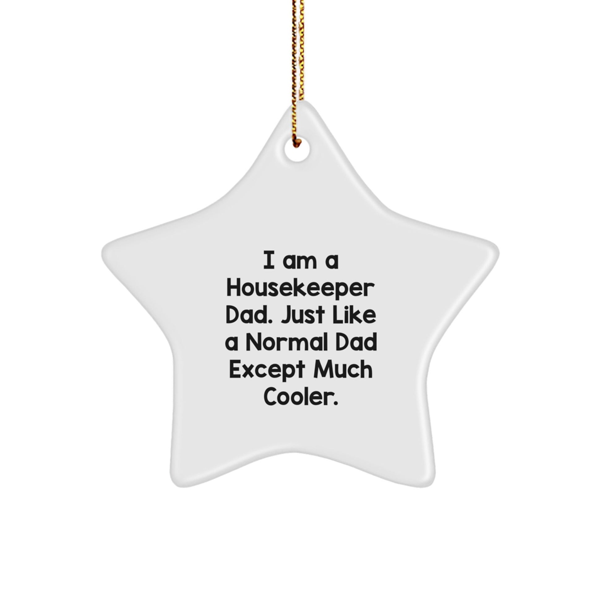 Unique Christmas Unique Gifts from Dad to Housekeeper - Funny Star Ornament for Housekeeper Gifts - The Buy Boom