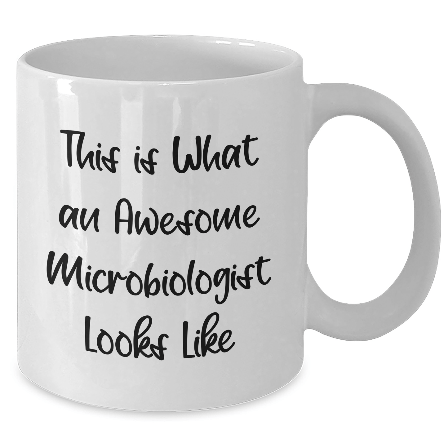 Unique Microbiologist Gifts from Friends for Father's Day - This Is What An Awesome Microbiologist Looks Like, White Coffee Mug - 11oz or 15oz, Ceramic, Microwave, and Dishwasher Safe - The Buy Boom