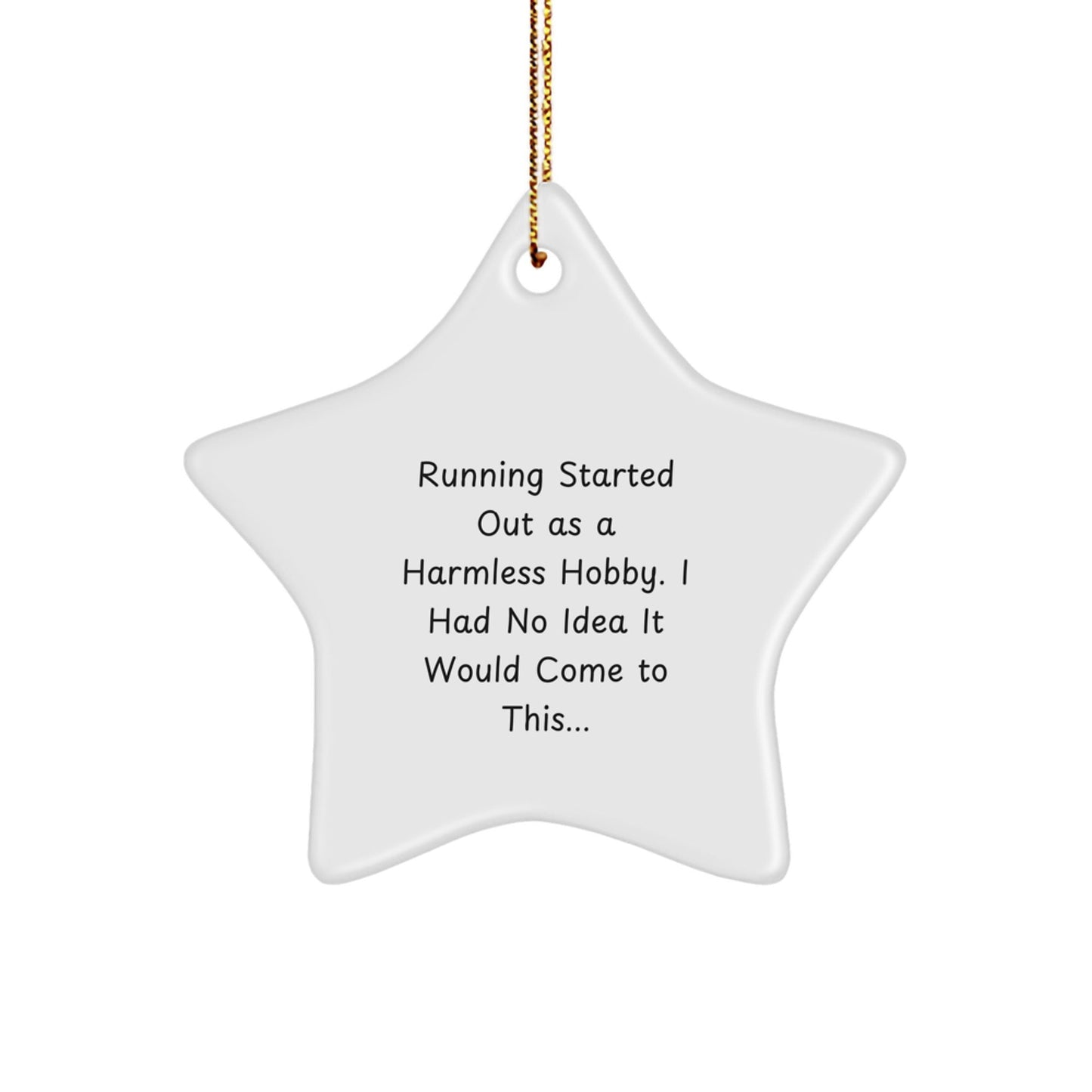 Unique Running Motivational Star Ornament, Funny Gift from Friends for Running Women, Christmas Unique Decorations - The Buy Boom