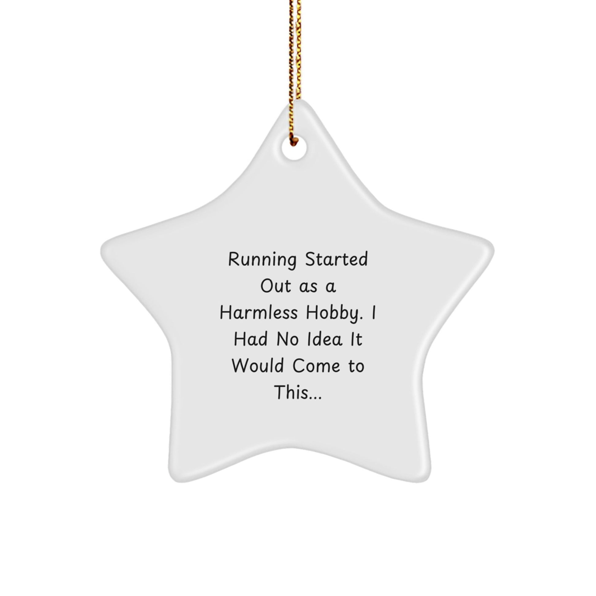 Unique Running Motivational Star Ornament, Funny Gift from Friends for Running Women, Christmas Unique Decorations - The Buy Boom