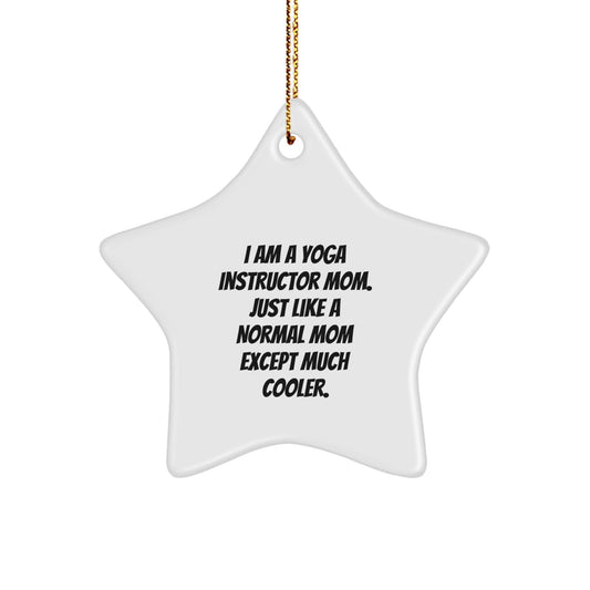 Unique Yoga Instructor Star Ornament Gifts from Friends for Yoga Instructor Mom - The Buy Boom