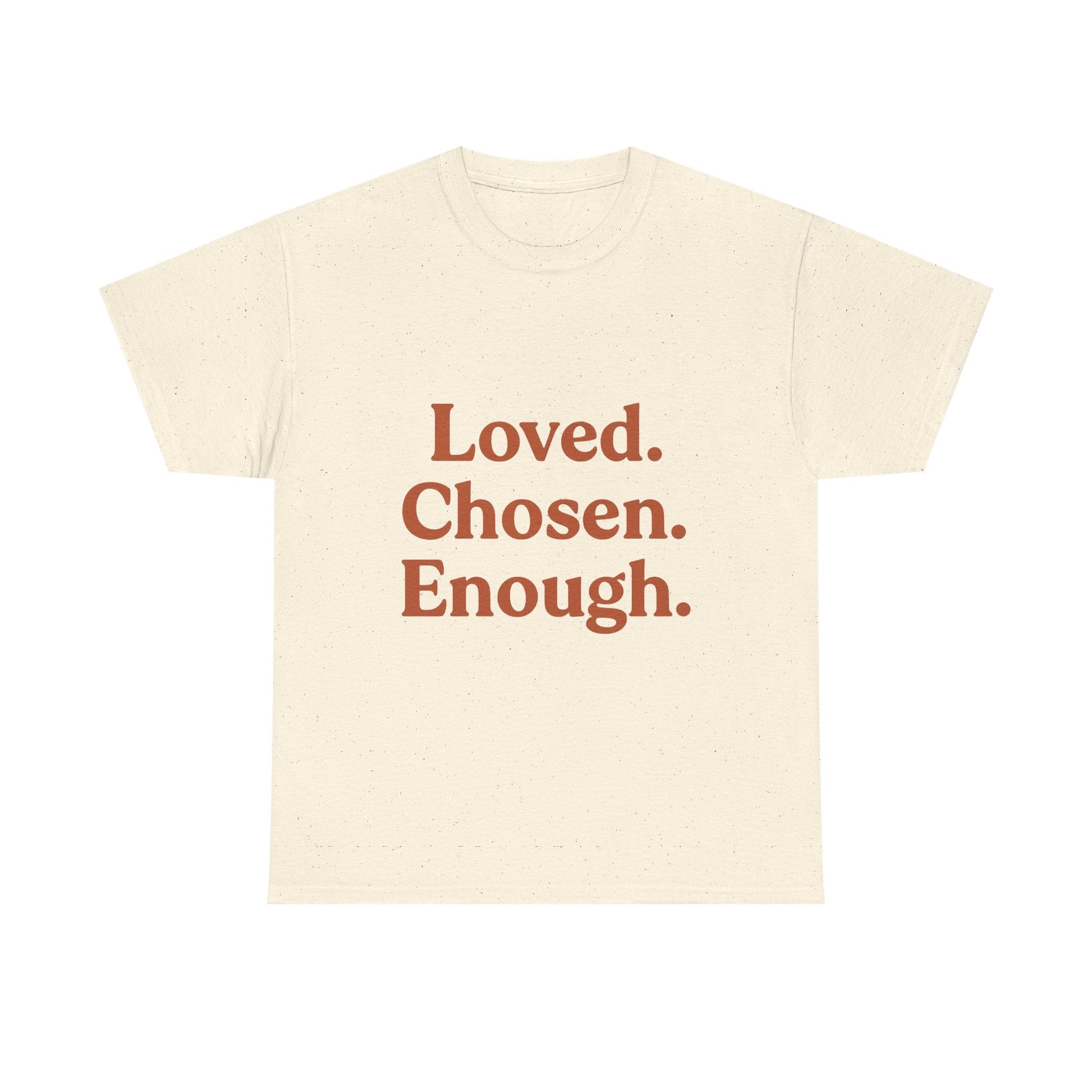 Unisex Heavy Cotton Tee - Loved. Chosen. Enough. - The Buy Boom