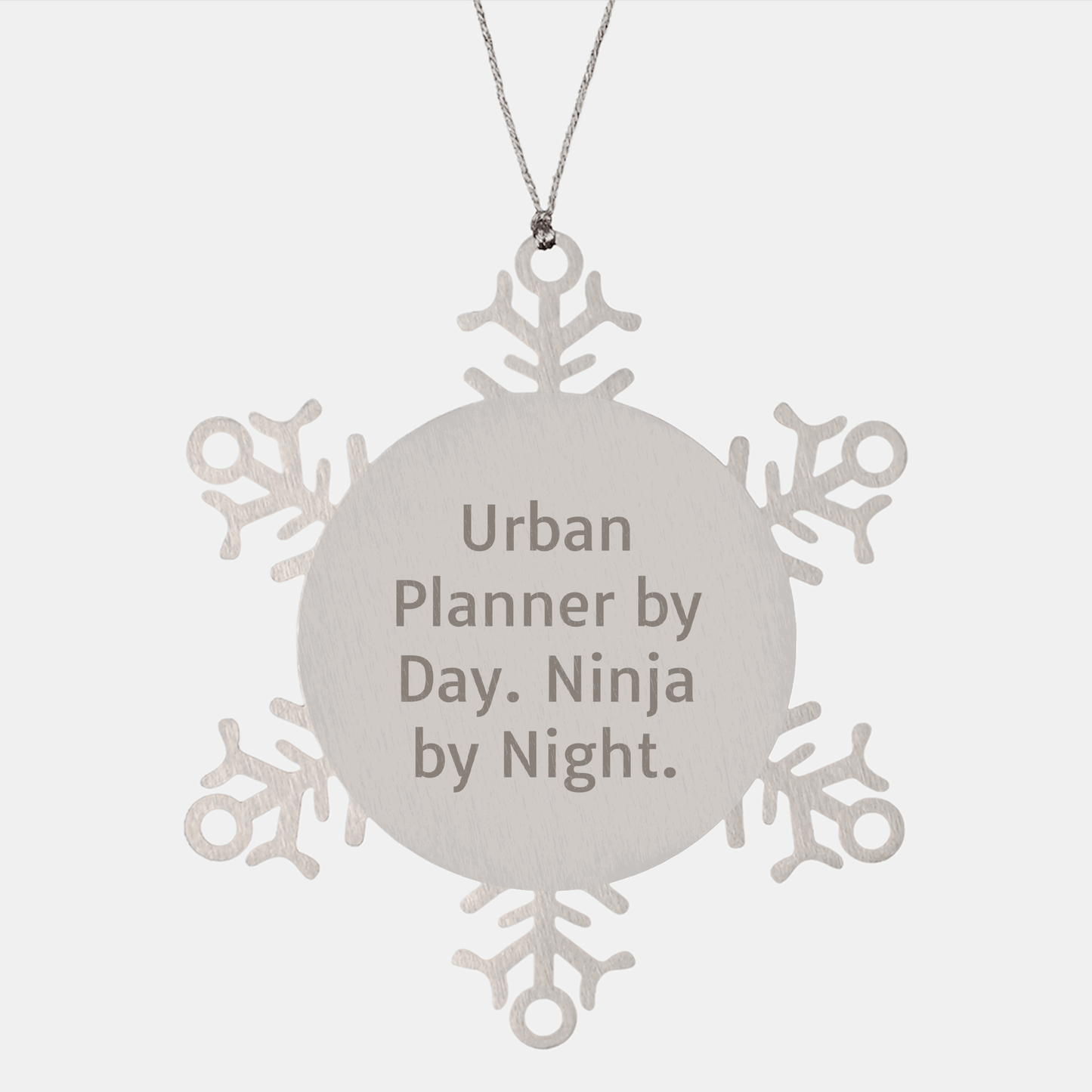 Urban Planner Christmas Unique Gifts from Friends for Urban Planner By Day Ninja By Night Snowflake Ornament - The Buy Boom