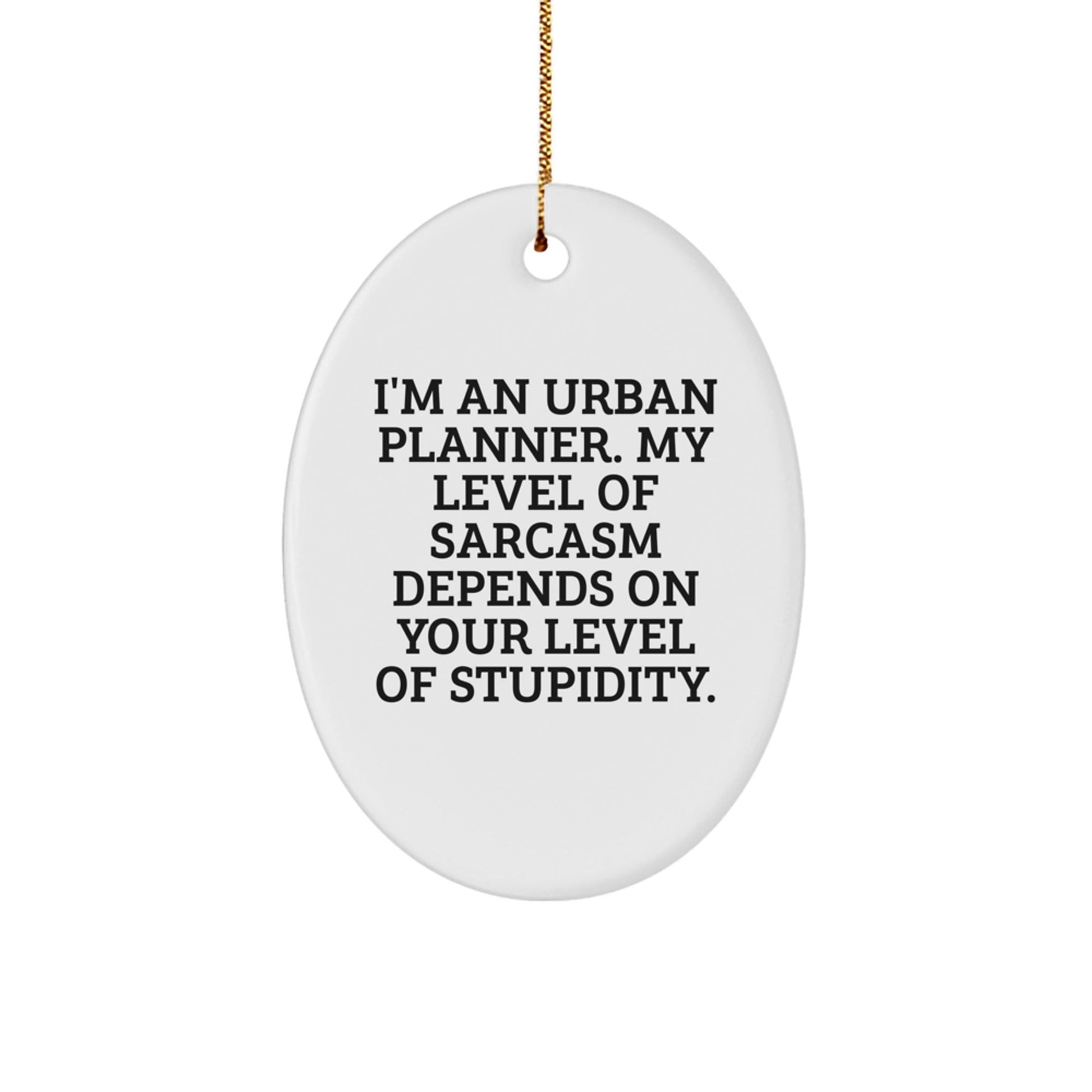 Urban Planner Gifts from Friends - I'm An Urban Planner Oval Ornament, Funny Quote, Christmas Unique Gifts for Urban Planner Men or Women - The Buy Boom
