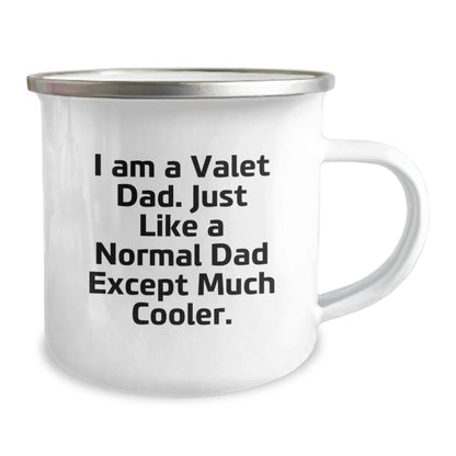 Valet Dad Gifts for Friends and Family - Unique Christmas Memorable Presents from Men to Valet Dads - Camping Mug with Funny Quote - The Buy Boom