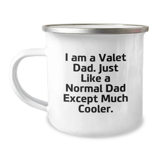 Valet Dad Gifts for Friends and Family - Unique Christmas Memorable Presents from Men to Valet Dads - Camping Mug with Funny Quote - The Buy Boom