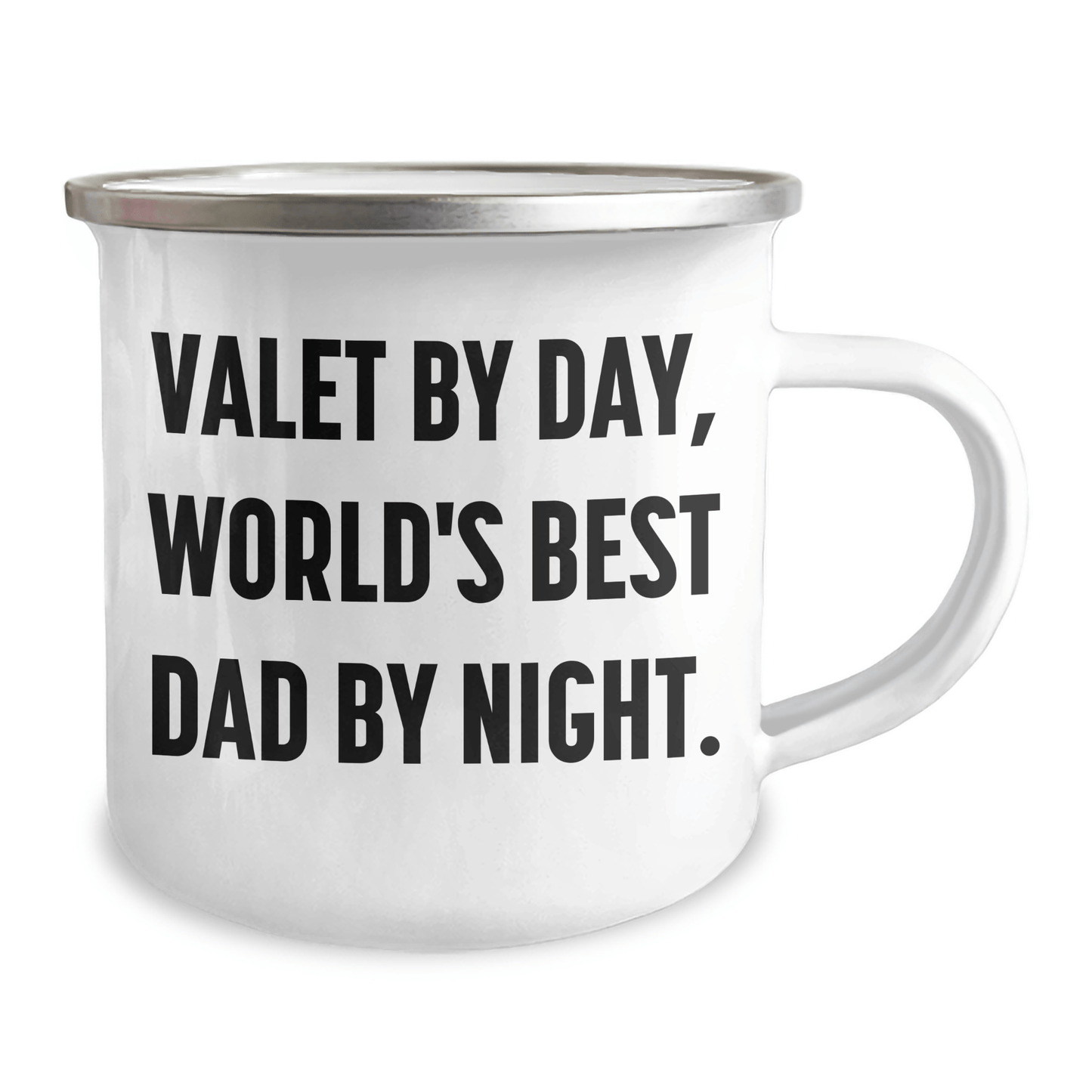 Valet Gifts: Funny Quote Mugs for Him, Camping Mug with Inspirational Message, Gifts from Family, Perfect for Father's Day - The Buy Boom