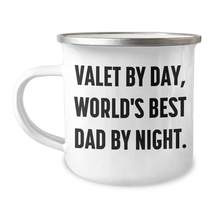 Valet Gifts: Funny Quote Mugs for Him, Camping Mug with Inspirational Message, Gifts from Family, Perfect for Father's Day - The Buy Boom