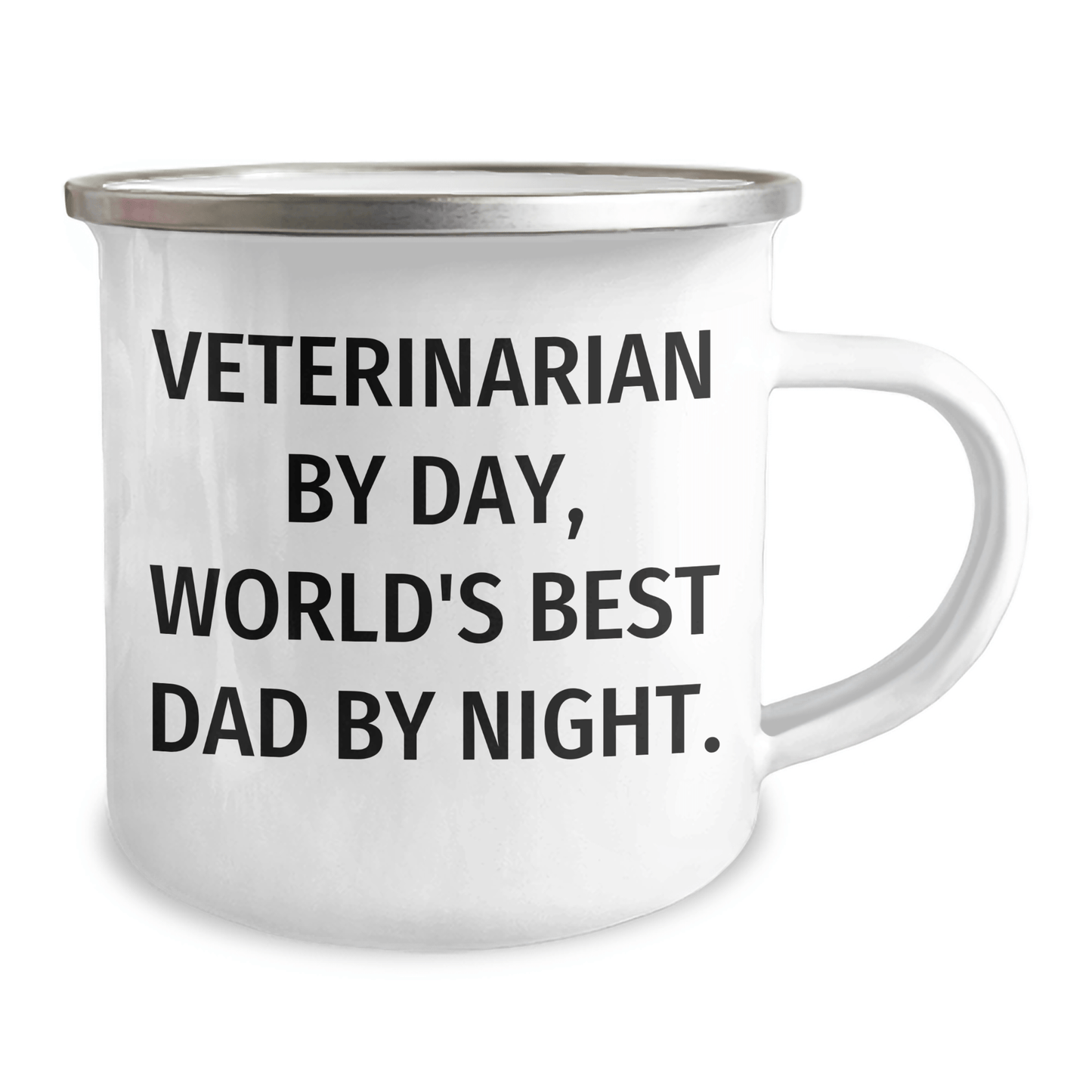 Veterinarian By Day, World's Best Dad By Night. Funny Camping Mug for Father's Day Unique Gifts from Family - The Buy Boom