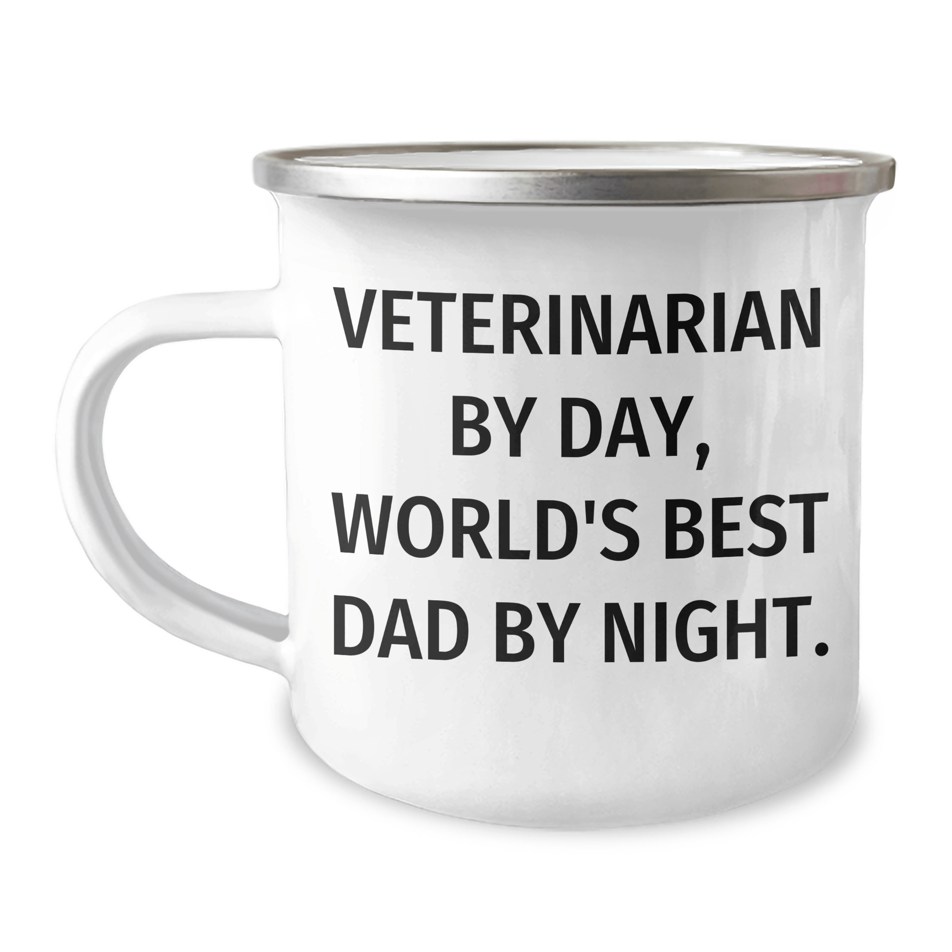 Veterinarian By Day, World's Best Dad By Night. Funny Camping Mug for Father's Day Unique Gifts from Family - The Buy Boom