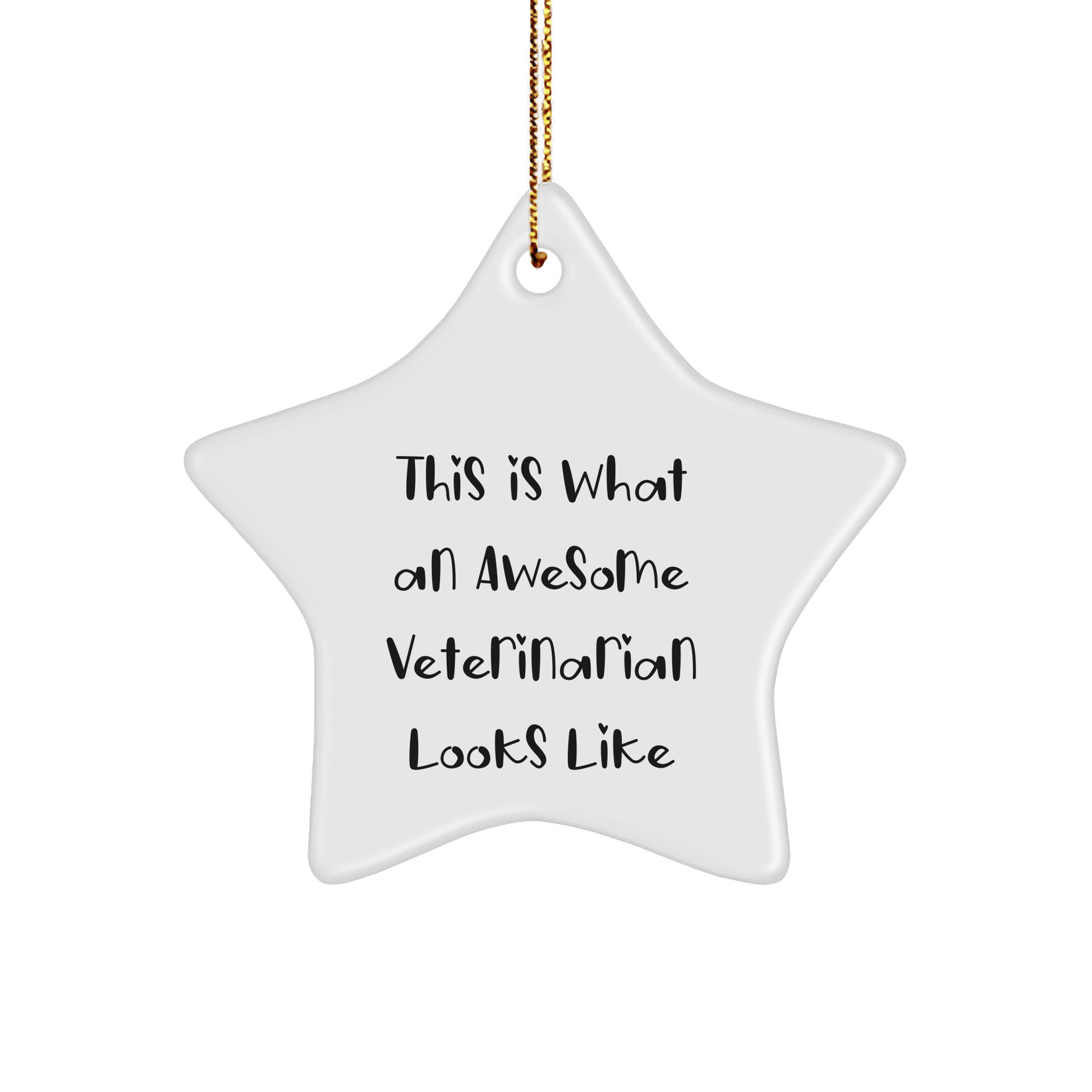 Veterinarian Gifts, Funny Star Ornament for Veterinarian, Gifts from Family to Veterinarian Friends, Inspirational Quote for Christmas Tree - The Buy Boom