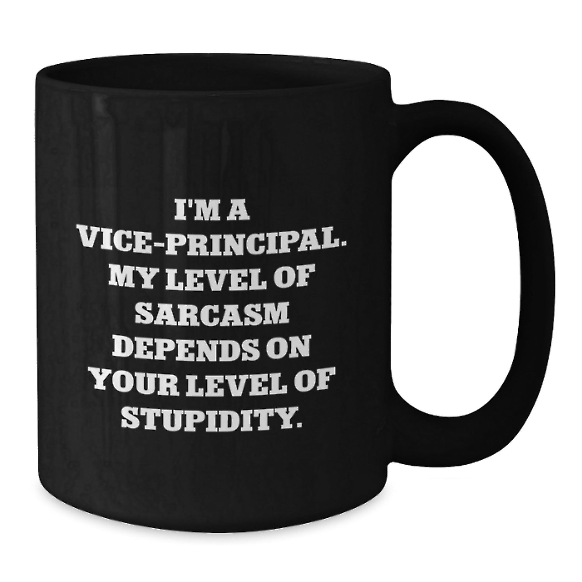 Vice - Principal Humor Black Coffee Mug, Funny Sarcasm Quotes Gifts from Friends to Vice - Principal, Unique Graduation Gifts for Vice - Principal - The Buy Boom