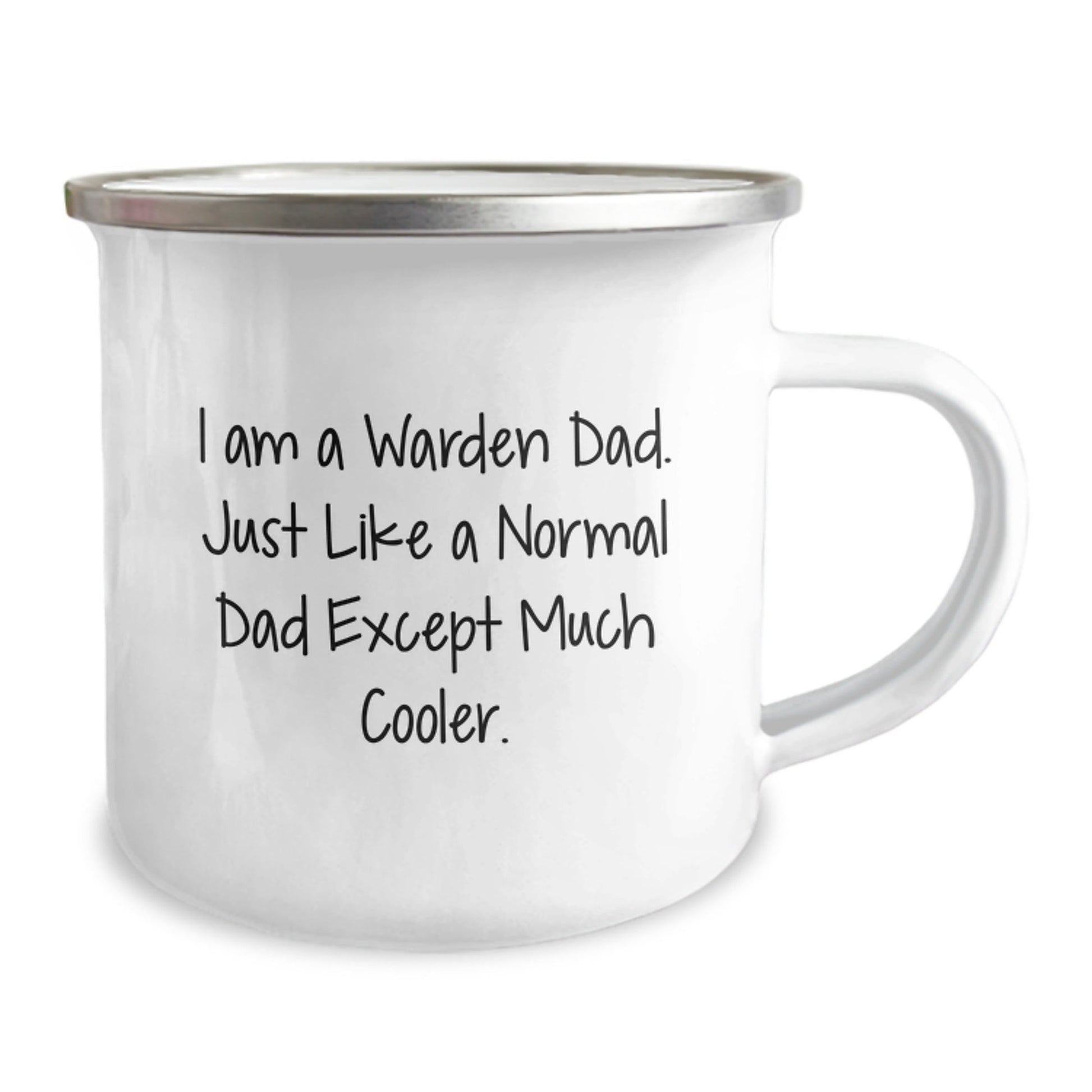 Warden Dad Gifts, I Am A Warden Dad, Funny Camping Mug for Graduation, Gifts from Mom, Gifts for Warden - The Buy Boom