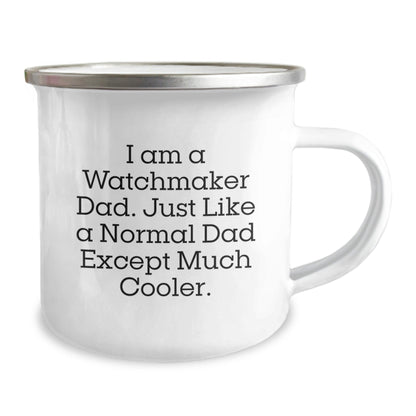 Watchmaker Dad Camping Mug Funny Gift for Watchmaker Men on Christmas Unique Gifts from Dad - The Buy Boom
