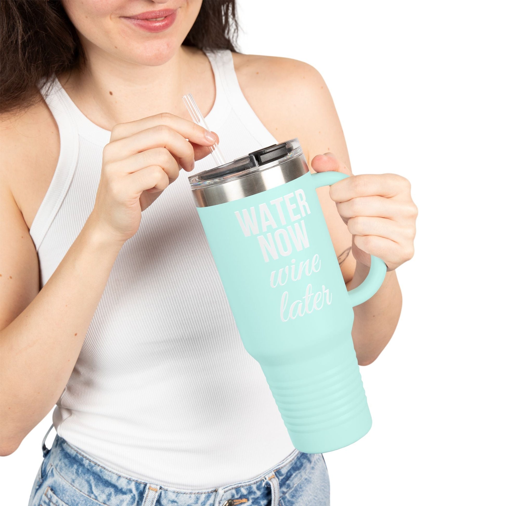 Water Now, Wine Later – 40oz Bold Color Tumblers for Every Mood - The Buy Boom
