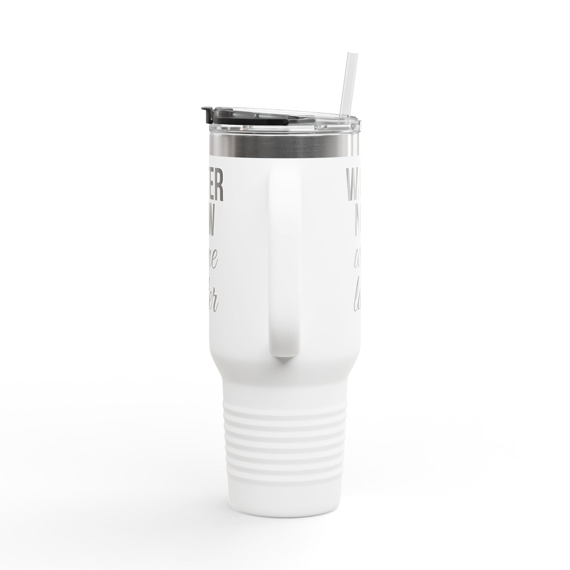 Water Now, Wine Later – 40oz Travel Tumbler for Hydration & Humor - The Buy Boom