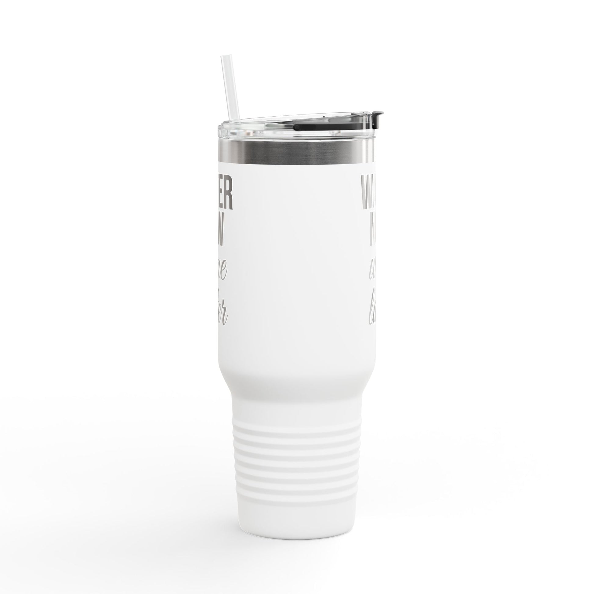 Water Now, Wine Later – 40oz Travel Tumbler for Hydration & Humor - The Buy Boom