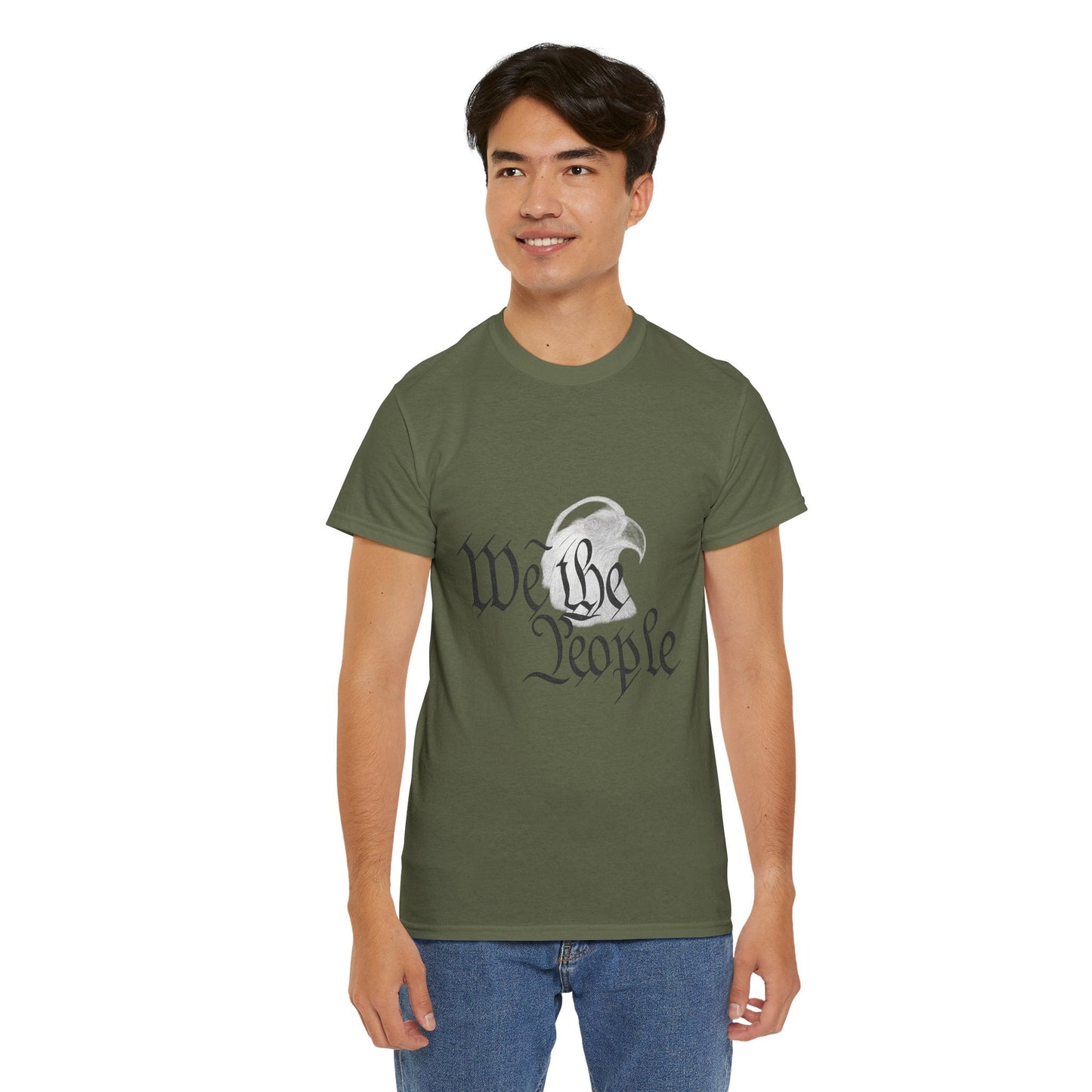 “We the People” Patriotic T-Shirt – Unisex Heavy Cotton Tee for Everyday Freedom, Activists & American Pride - The Buy Boom